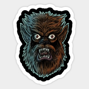 Werewolf Wolfman  Frankenhorrors Vintage monster movie graphic Sticker